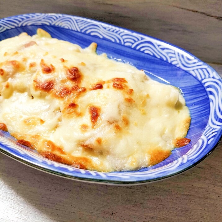 長いもともやしで✨ヘルシーグラタン